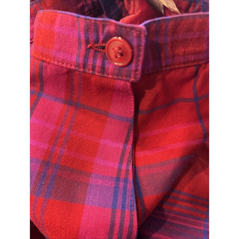 Pendleton Plaid Pleated Midi Skirt Virgin Wool Vintage USA Made Size 12 Tall - Picture 10 of 10